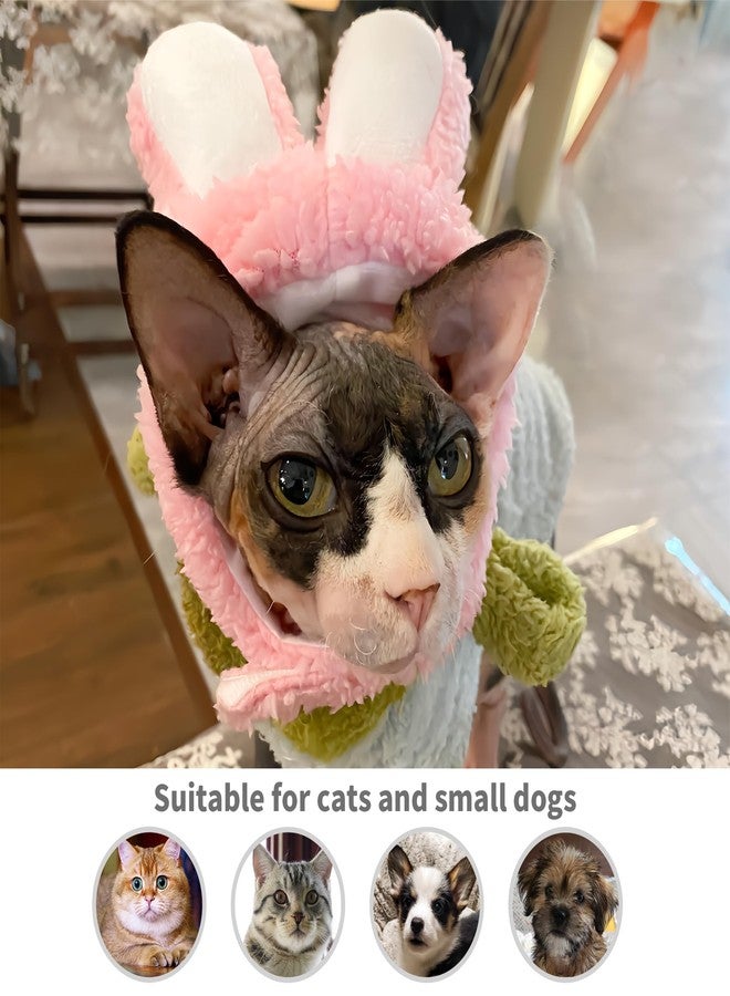 WALSKING Cat Costume Bunny Rabbit Hat with Ears for Cats & Small Dogs - Perfect Easter Halloween Christmas Pet Costume Accessory - Image 5